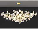 GobekUsa Modern Ginkgo Leaf LED Chandelier Dining Room Lighting