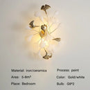GobekUsa Modern Ginkgo Leaf LED Chandelier Dining Room Lighting