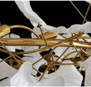GobekUsa Modern Ginkgo Leaf LED Chandelier Dining Room Lighting