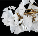 GobekUsa Modern Ginkgo Leaf LED Chandelier Dining Room Lighting