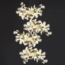 GobekUsa Modern Ginkgo Leaf LED Chandelier Dining Room Lighting