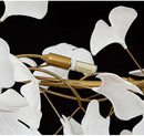 GobekUsa Modern Ginkgo Leaf LED Chandelier Dining Room Lighting