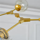 GobekUsa Modern Glass Ball LED Chandelier - Home Decor