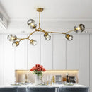 GobekUsa Modern Glass Ball LED Chandelier - Home Decor