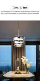 GobekUsa Modern Glass Dining Table Pendant Light by Decorbites