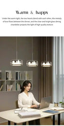 GobekUsa Modern Glass Dining Table Pendant Light by Decorbites