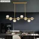 GobekUsa Modern Gold Pendant Light with Crystal Dome Shade - Ideal for Restaurants or Over Kitchen Islands