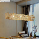 GobekUsa Modern Hanging Rattan Ceiling Light with 3 Bulbs for Tea Room Island