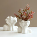 GobekUsa Modern Human Body Shape Resin Vase
