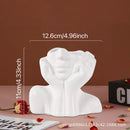 GobekUsa Modern Human Body Shape Resin Vase
