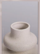 GobekUsa Modern Ins Style White Ceramic Spiral Vase
