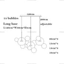 GobekUsa Modern LED Bubble Chandelier for Home Lighting