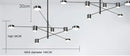 GobekUsa Modern LED Chandelier - Gold Black - Living Room - Bedroom