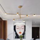 GobekUsa Modern LED Chandelier - Gold Black - Living Room - Bedroom