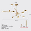 GobekUsa Modern LED Chandelier - Gold Black - Living Room - Bedroom