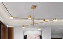 GobekUsa Modern LED Chandelier - Gold Black - Living Room - Bedroom
