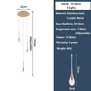 GobekUsa Modern LED Crystal Chandelier for Home Decor