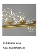 GobekUsa Modern LED Glass Chandelier for Dining Room