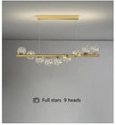 GobekUsa Modern LED Glass Chandelier for Dining Room