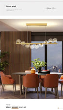 GobekUsa Modern LED Glass Chandelier for Dining Room
