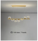 GobekUsa Modern LED Glass Chandelier for Dining Room