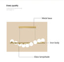 GobekUsa Modern LED Glass Chandelier for Dining Room