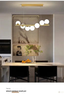 GobekUsa Modern LED Glass Chandelier for Dining Room