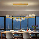 GobekUsa Modern LED Glass Chandelier for Dining Room