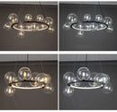 GobekUsa Modern LED Glass Chandelier with Adjustable Cord