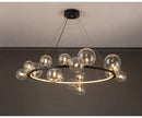 GobekUsa Modern LED Glass Chandelier with Adjustable Cord