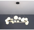 GobekUsa Modern LED Glass Chandelier with Adjustable Cord