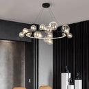 GobekUsa Modern LED Glass Chandelier with Adjustable Cord