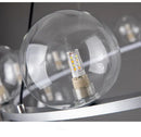GobekUsa Modern LED Glass Chandelier with Adjustable Cord