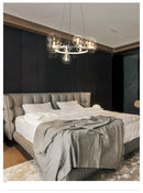 GobekUsa Modern LED Glass Chandelier with Adjustable Cord