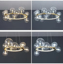 GobekUsa Modern LED Glass Chandelier with Adjustable Cord