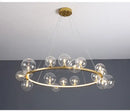 GobekUsa Modern LED Glass Chandelier with Adjustable Cord