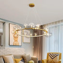 GobekUsa Modern LED Glass Chandelier with Adjustable Cord