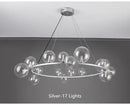 GobekUsa Modern LED Glass Chandelier with Adjustable Cord