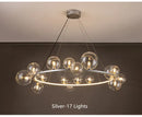 GobekUsa Modern LED Glass Chandelier with Adjustable Cord