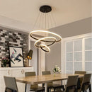 GobekUsa Modern LED Pendant Lamp in Black