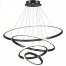GobekUsa Modern LED Pendant Lamp in Black