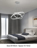 GobekUsa Modern LED Pendant Lamp in Black