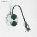 GobekUsa Modern LED Sconce Lamp with Chrome Metal Shade - Warm/White Lighting