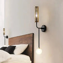 GobekUsa Modern LED Wall Sconce with Gold Accents
