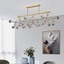 GobekUsa Modern Metal Linear Island Light: Branching LED Pendant Fixture
