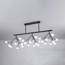 GobekUsa Modern Metal Linear Island Light: Branching LED Pendant Fixture