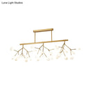 GobekUsa Modern Metal Linear Island Light: Branching LED Pendant Fixture