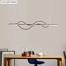 GobekUsa Modern Metallic LED Pendant Light for Dining Room and Island in Coffee