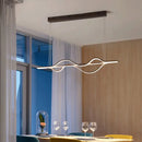 GobekUsa Modern Metallic LED Pendant Light for Dining Room and Island in Coffee