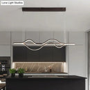 GobekUsa Modern Metallic LED Pendant Light for Dining Room and Island in Coffee